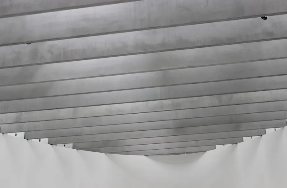 Installed stretch ceiling in a Birmingham living room